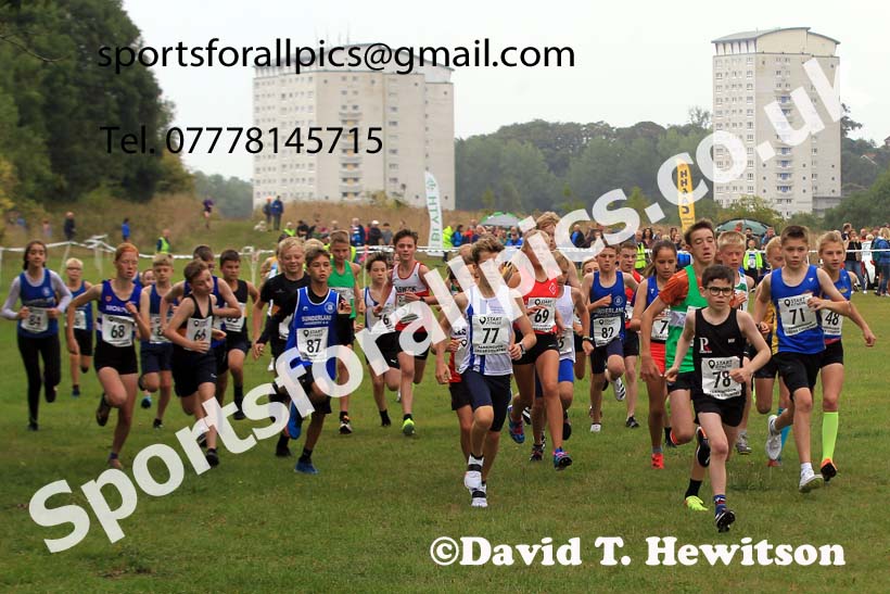 Boys and Girls under-13s 2022 Farringdon Cross Country, Sunderland, Saturday, Sept. 3rd. Photo: David T. Hewitson/Sports for All Pics